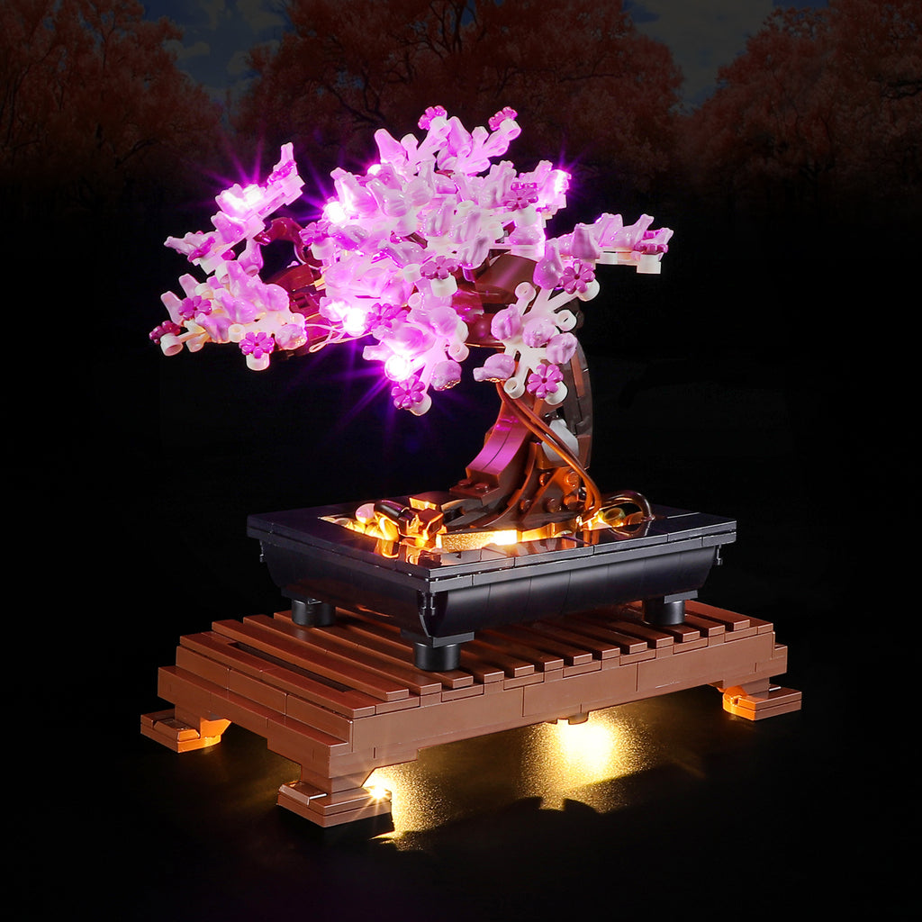 bonsai tree lighting BOOZUU Light Kit for LEGO? Bonsai Tree 10281 (Pink): Enhance Your Display