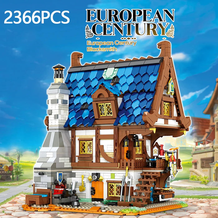 Medieval Blacksmith Shop (2366Pieces)-No Box