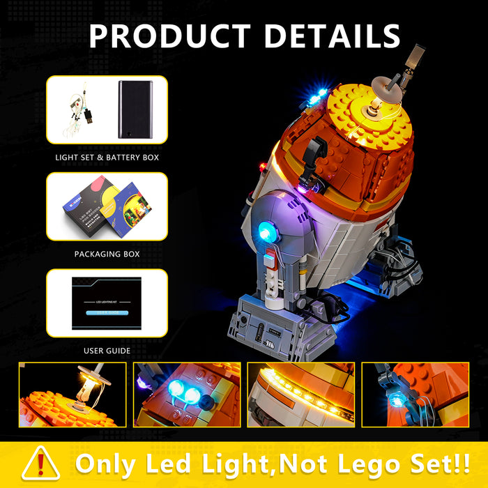 Light Kit for Chopper (C1-10P) Astromech Droid 75416