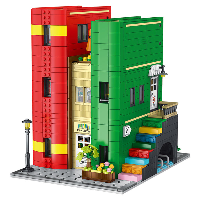 BOOZUU City Library Lighting Building Set