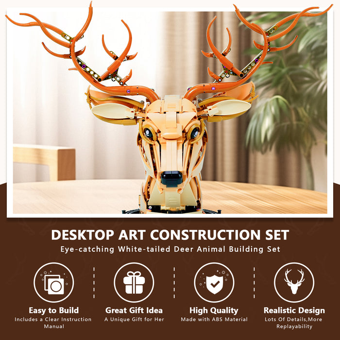 BOOZUU Deer Head Building Set