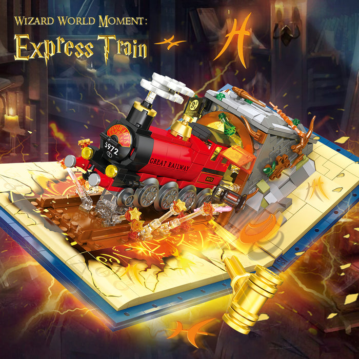 BOOZUU Hogwarts Express Train Building Set