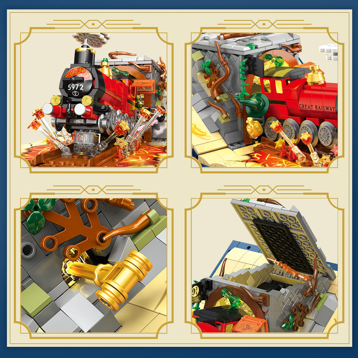 BOOZUU Hogwarts Express Train Building Set