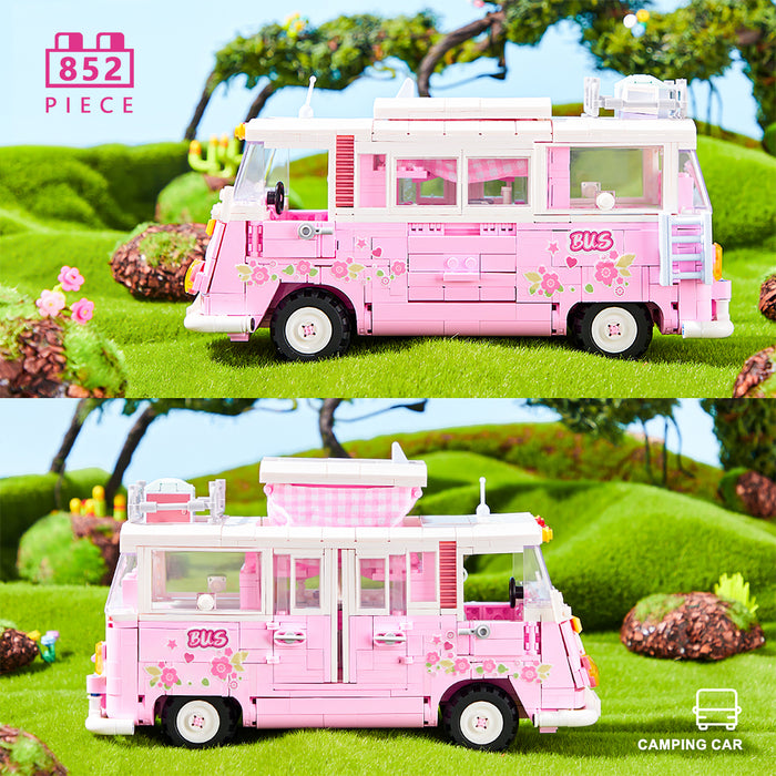 BOOZUU Girls Travel Bus Building Set