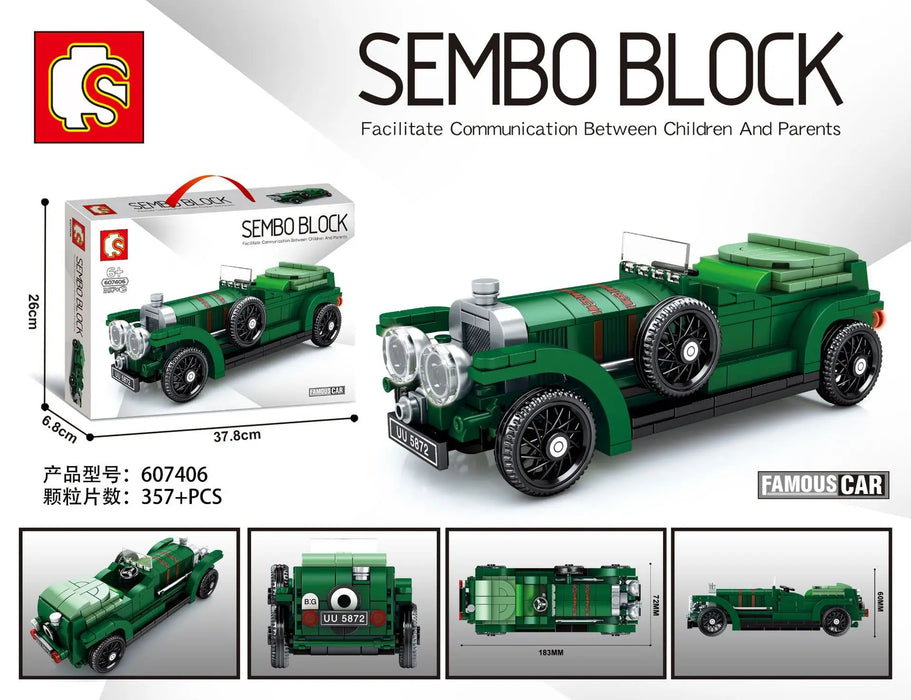 2024 new City Technique Racing Car old classic Speed Champions Sport Building Brick Super Racers F1 Great Vehicles Sembo Block