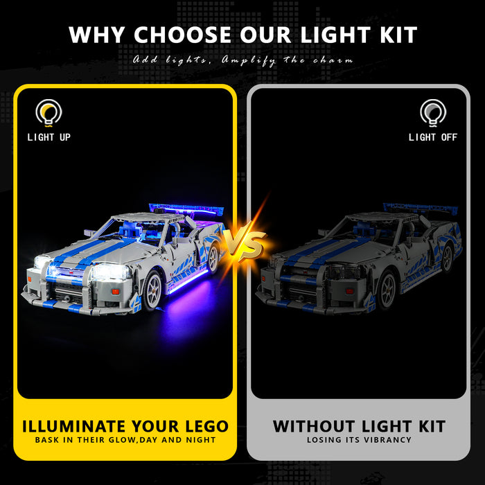 Light Kit for 2 Fast 2 Furious Nissan Skyline GT-R (R34) Car 42210