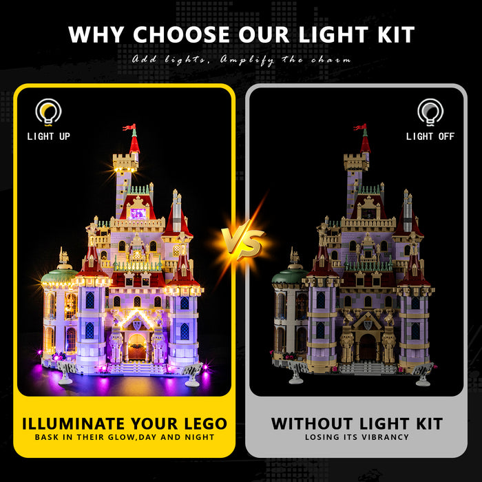 Light Kit for Beauty and the Beast Castle 43263
