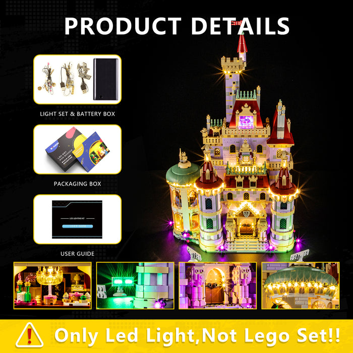 Light Kit for Beauty and the Beast Castle 43263