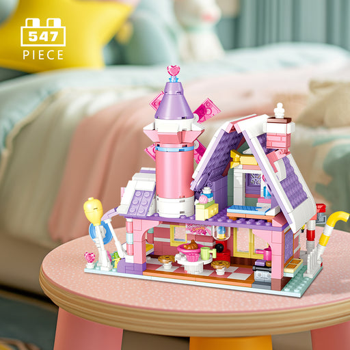 BOOZUU Pink Candy House Building Set