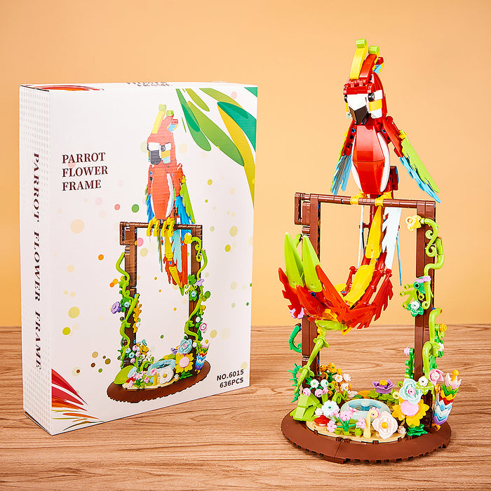 Red Parrot (636 Pieces)