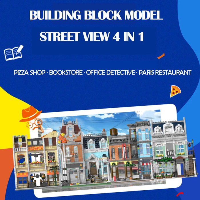 Pizza Shop Modular (1178 Pieces)-No Box