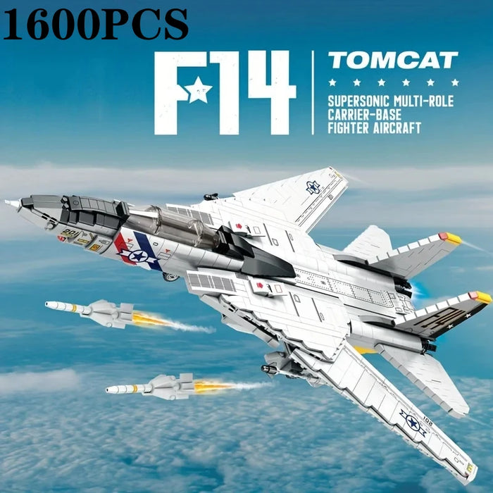 Tomcat F14 Fighter Aircraft (1600 Pieces)