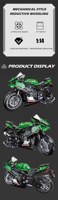 ZX-10R Motorcycle (867 Pieces)