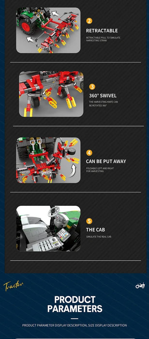 Agricultural Tractor (1828 Pieces)