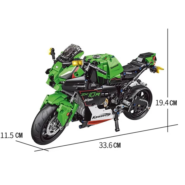 ZX-10R Motorcycle Car  (1055 Pieces)