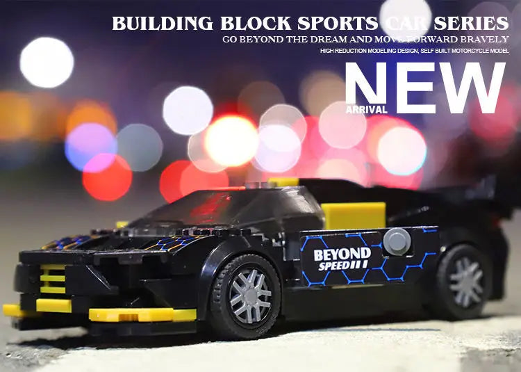 Car Series Building Blocks Model Sets Sports Racing Speed Champion DIY Educational Bricks Toys Boys Kids Adult Christmas Gifts