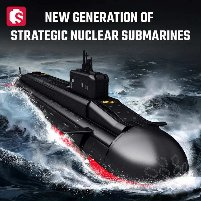 Strategic Nuclear Submarine (1324 Pieces)-No Box