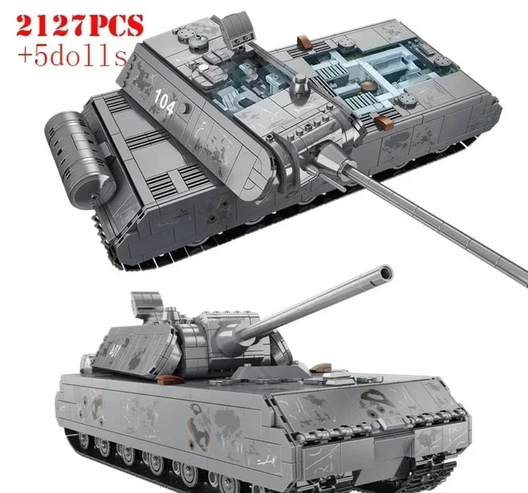 Panzer VIII Maus Military Tank (2127 Pieces)-No Box