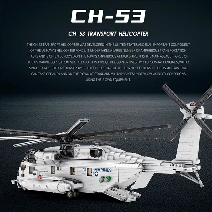 CH-53E Transport Helicopter (2192 Pieces)