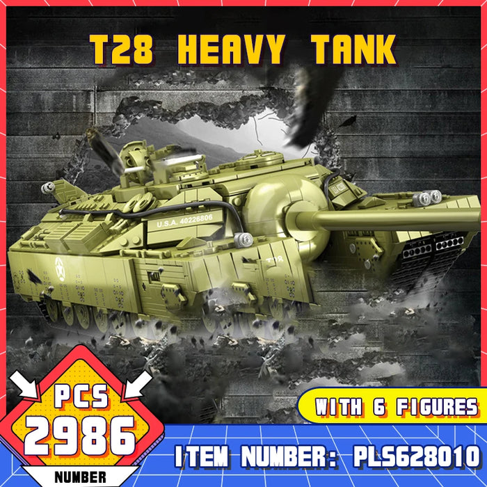 T28 Heavy Tank(2986 Pieces)-No Box