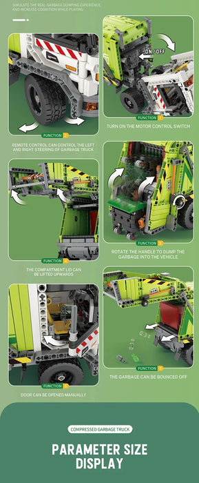 Garbage Truck (1468 Pieces)-No Box