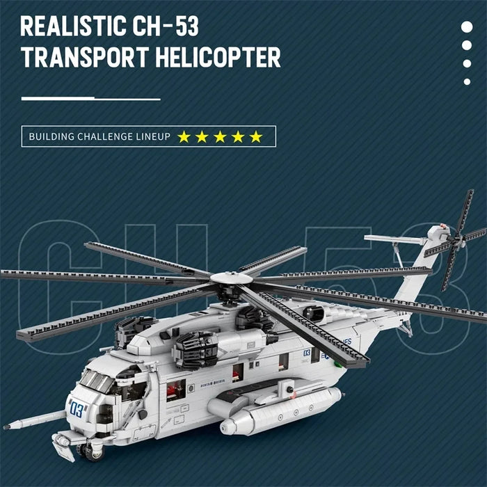 CH-53E Transport Helicopter (2192 Pieces)