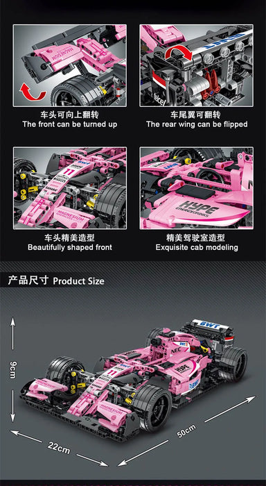 Pink Formul 1  (1116Pieces)-No Box