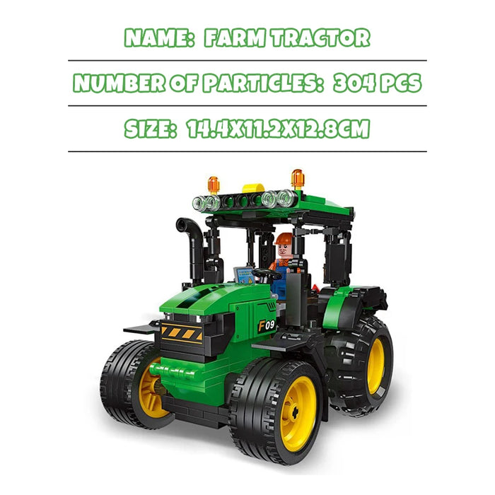 Farm Tractor (304 Pieces)-No Box