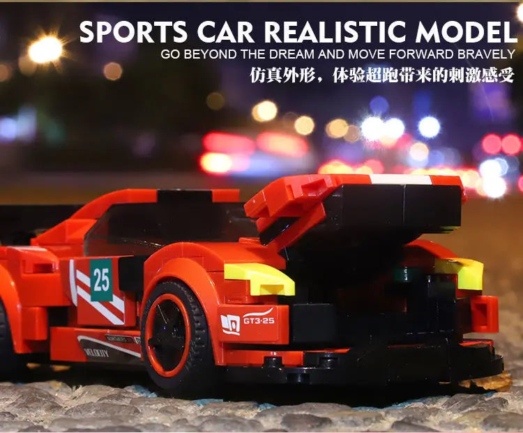 Car Series Building Blocks Model Sets Sports Racing Speed Champion DIY Educational Bricks Toys Boys Kids Adult Christmas Gifts