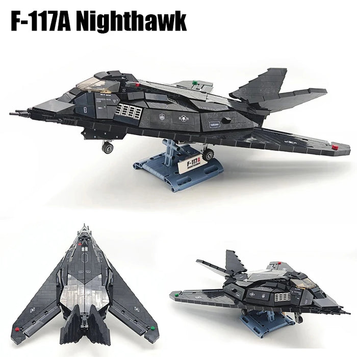 F-117A Nighthawk Attack Aircraft (1375 Pieces)-No Box