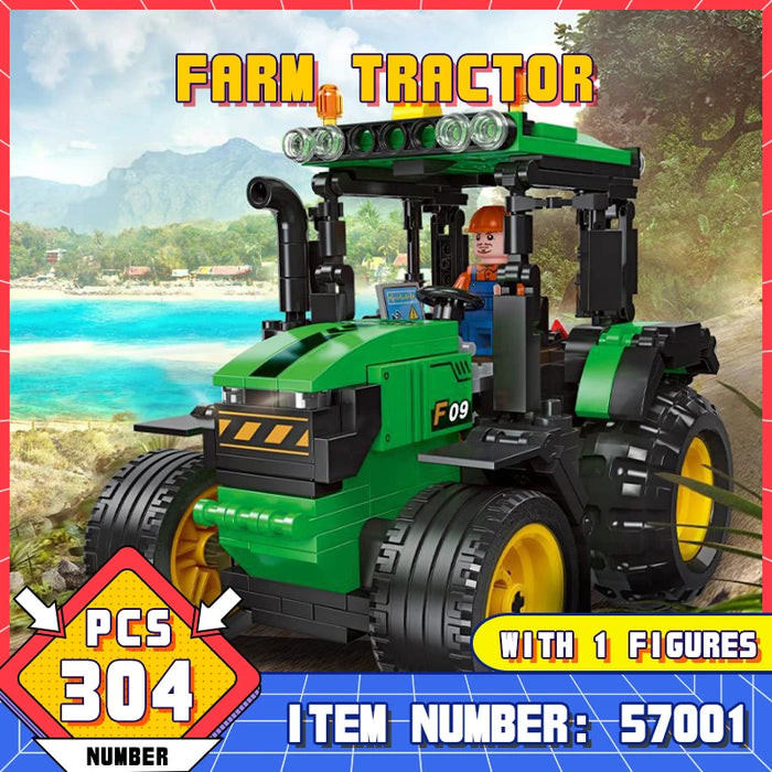 Farm Tractor (304 Pieces)-No Box