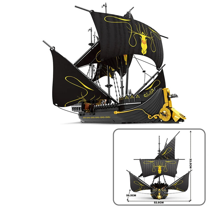 Medieval Pirate Ship  (1560Pieces)-No Box