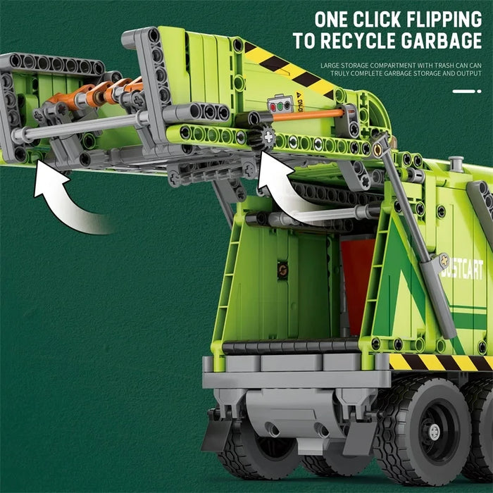 Garbage Truck (1468 Pieces)-No Box