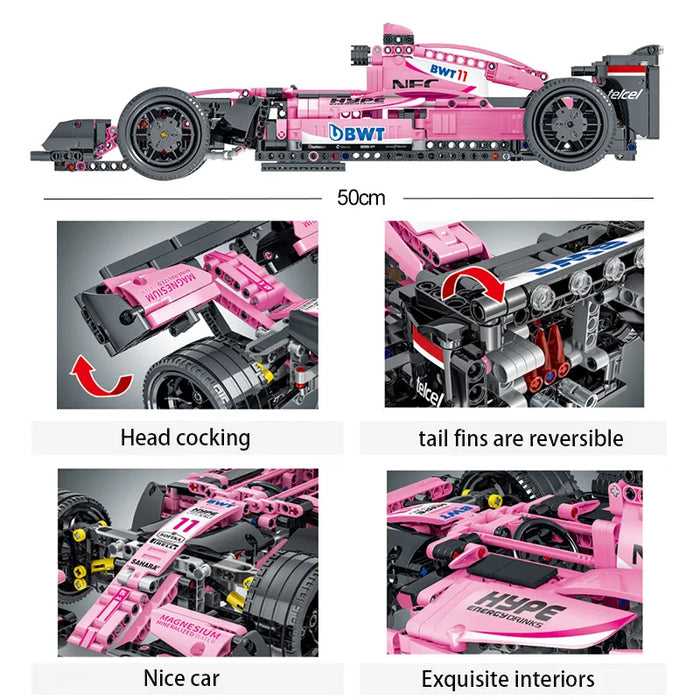 Pink Formul 1  (1116Pieces)-No Box