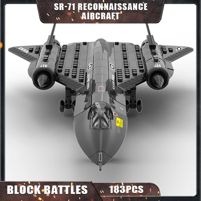 SR-71 Blackbird Reconnaissance Aircraft  (183 Pieces)-No Box