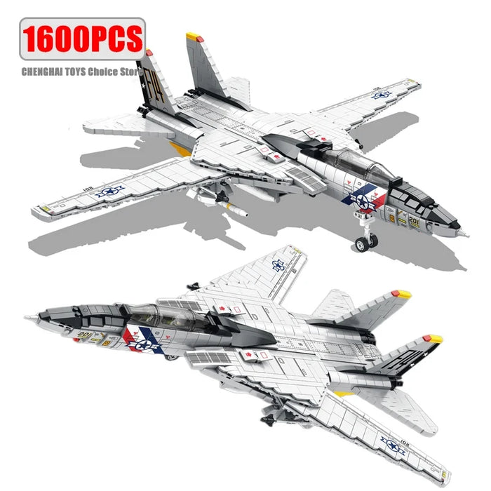 Tomcat F14 Fighter Aircraft (1600 Pieces)