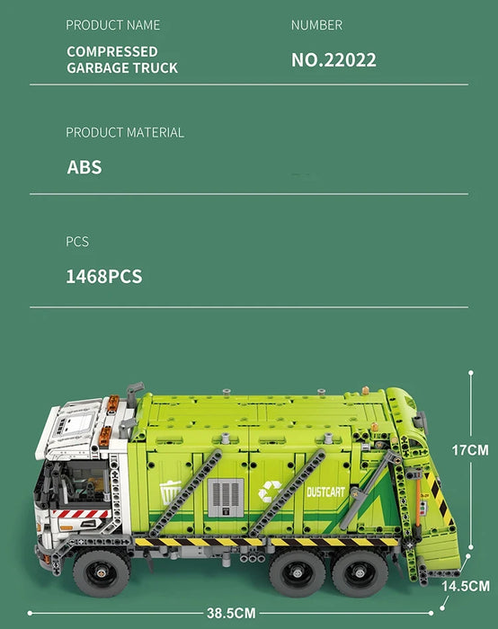 Garbage Truck (1468 Pieces)-No Box