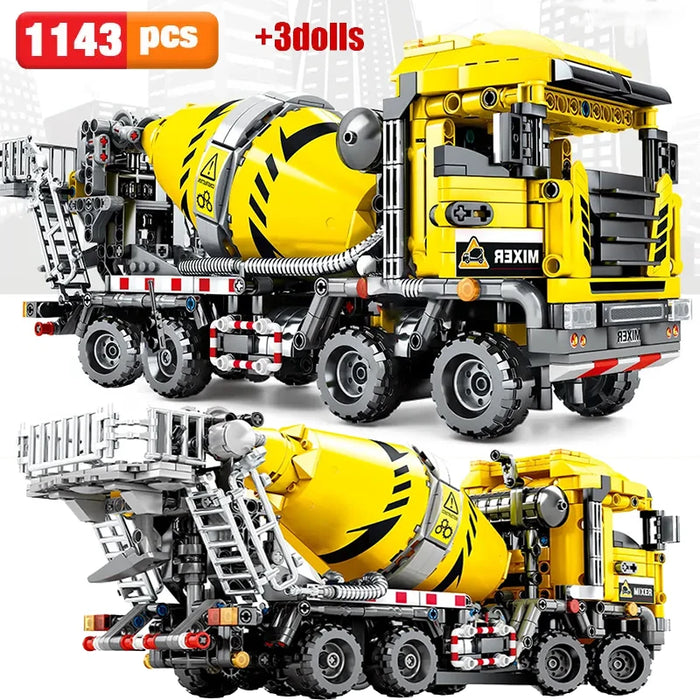 Cement tanker truck  (1143 Pieces)-No Box