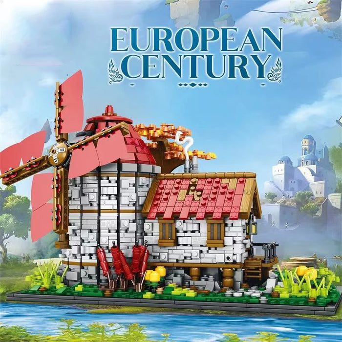 European Century Windmill Stone House (2296 Pieces)