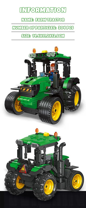 Farm Tractor (304 Pieces)-No Box