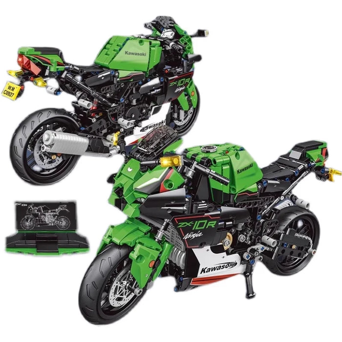 ZX-10R Motorcycle Car  (1055 Pieces)