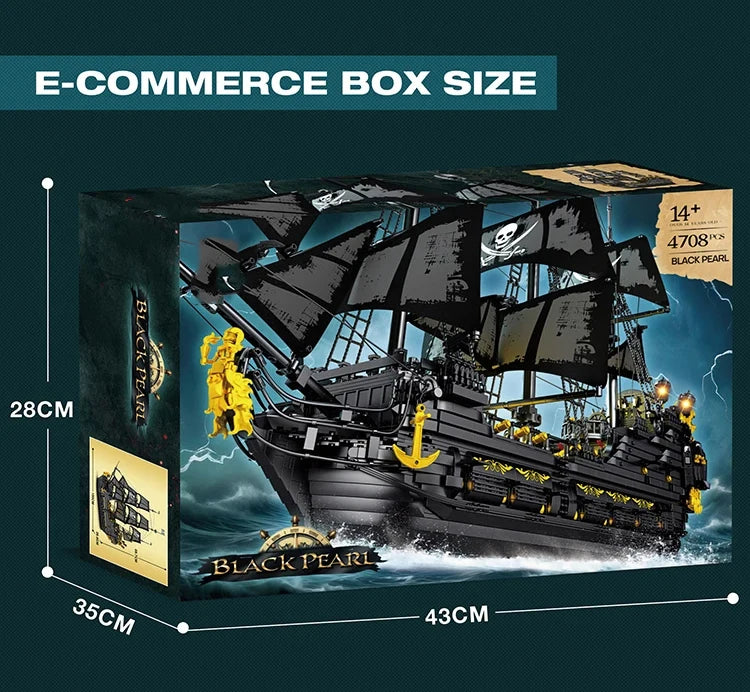 Black Pearl Pirate Ship (4708 Pieces)