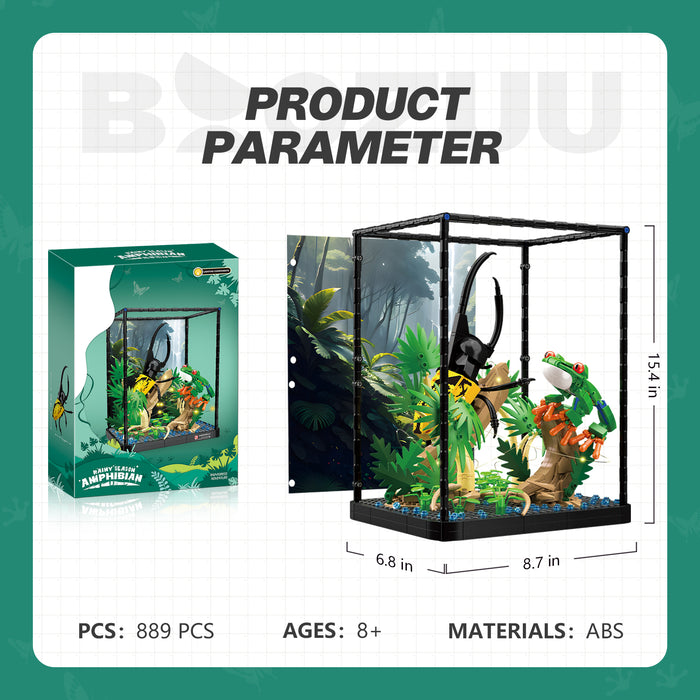 BOOZUU Tropical Rainforest Insects Building Set