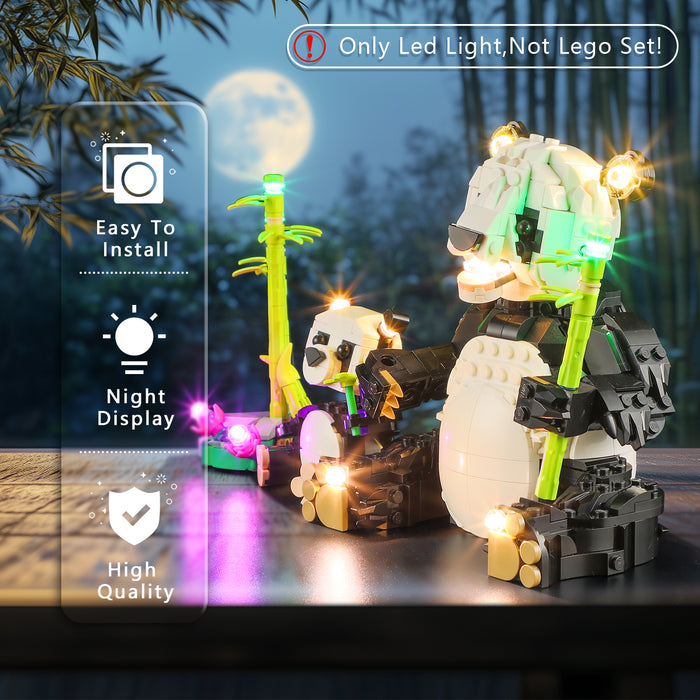 Light Kit for Wild Animals Panda Family 31165