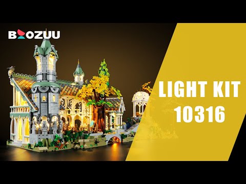  BOOZUU Light Kit for Lego-10316 The Lord of The Rings: Rivendell  - Compatible with Lego Middle-Earth Building Blocks Model, Ideal for Adults, Lego Set Not Included : Toys & Games