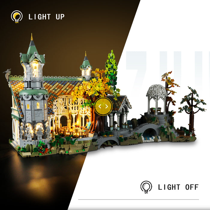 BOOZUU Light Kit For The Lord of the Rings: Rivendell 10316